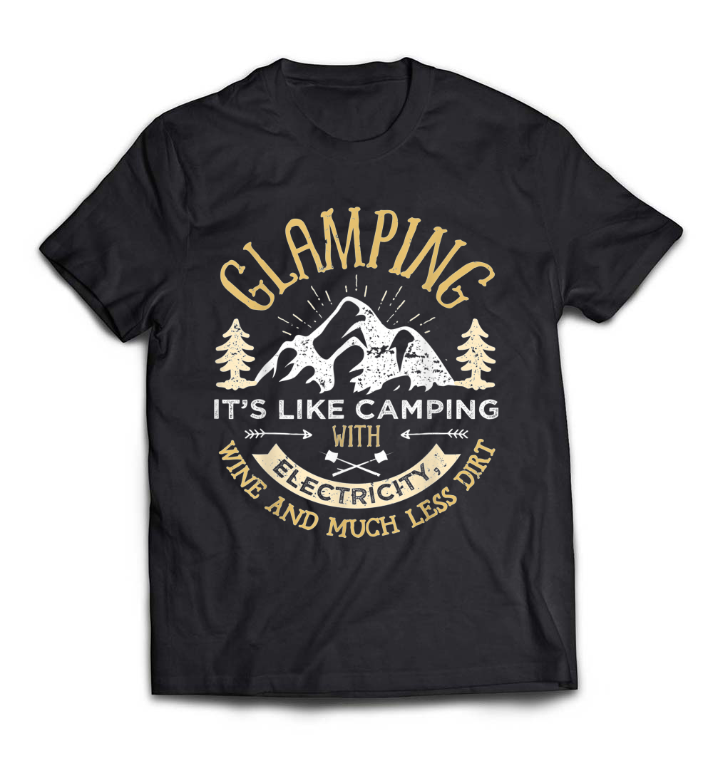 “Glamping Definition” T-Shirt – A Fun and Stylish Tee for the Glamper at Heart